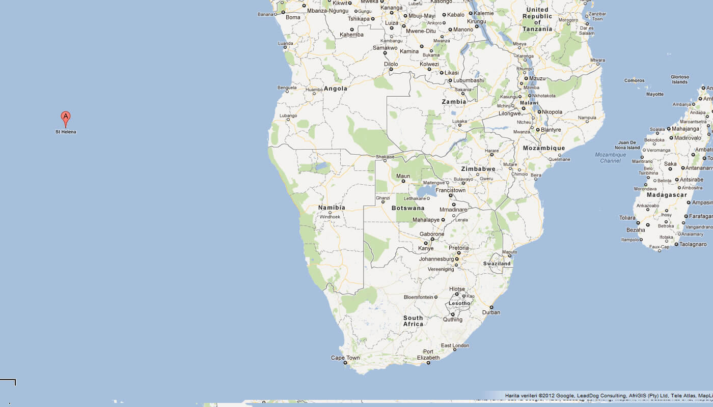 karte von Saint Helena afrika